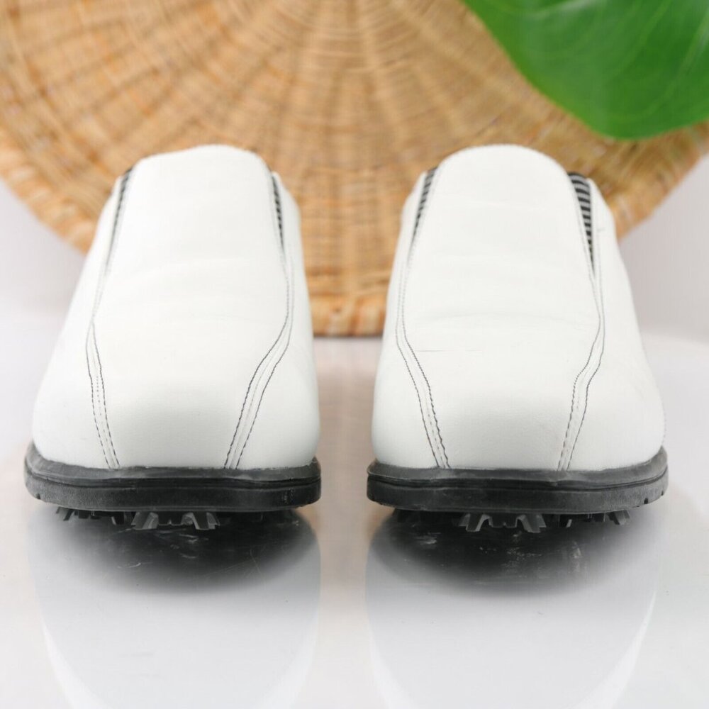 VTG Nike Womens Air Presto Golf Shoe Size 8 White Slip On Soft Spikes Verdana - Picture 2 of 12